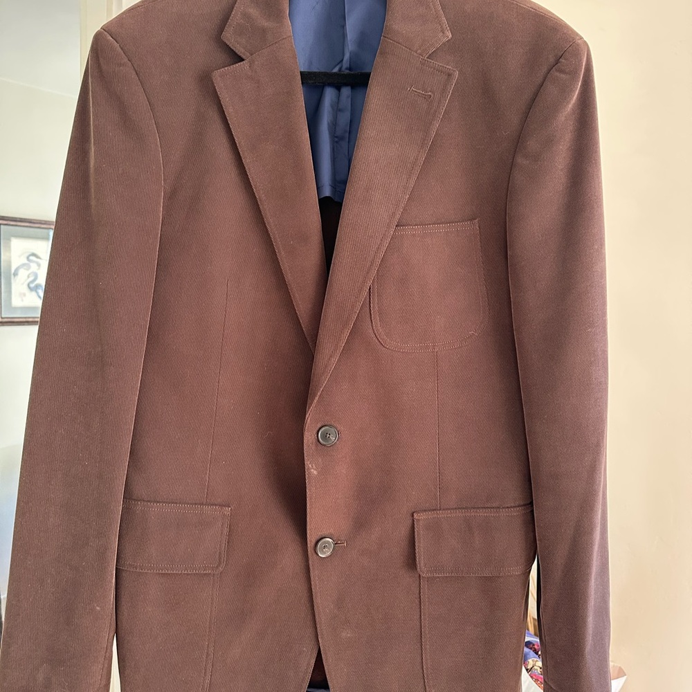 Faconnable Chocolate Brown Blazer